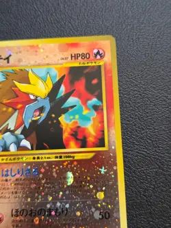 Pokemon Card Entei No.244 Reverse Holo Neo Premium File 2 Japanese NM - Image 3