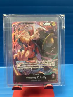 Monkey.D.Luffy OP05-060 - One Piece TCG English Card Game Near Mint Holo Leader - Image 1