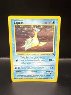 Pokemon Card - Lapras Fossil 10/62 Holo Rare - Image 2