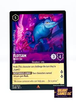 Disney Lorcana TCG Flotsam Ursula's Spy #43/204 Rare Non Foil N/M - Image 1