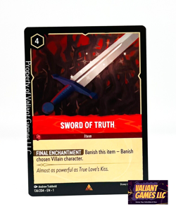 Disney Lorcana TCG Sword of Truth 136/204 Rare NON FOIL - Image 1