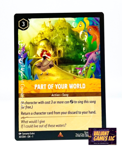 Disney Lorcana TCG Part of Your World #30/204 Non Foil Rare N/M - Image 1