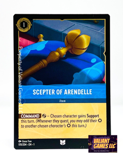 Disney Lorcana TCG Scepter of Aendelle 170/204 Uncommon COLD FOIL - Image 1
