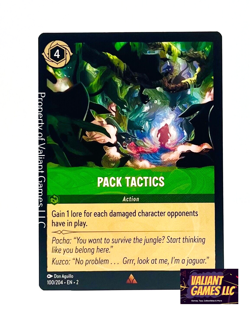 Disney Lorcana TCG Pack Tactics 100/204 Rare Non-Foil - Image 1