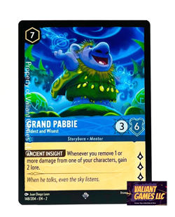 Disney Lorcana TCG Grand Pabbie Oldest and Wisest 148/204 Super Rare Non-Foil - Image 1