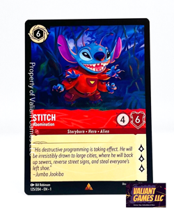 Disney Lorcana TCG Stitch Abomination #125/204 Non Foil Rare N/M - Image 1
