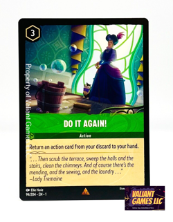 Disney Lorcana TCG Do It Again 94/204 Rare NON FOIL - Image 1