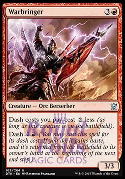 Warbringer 2x FOIL DTK MTG Dragons of Tarkir Uncommon MINT red - Image 1