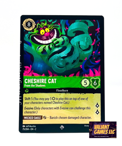 Disney Lorcana TCG Cheshire Cat From the Shadows 75/204 Super Rare Non-Foil - Image 1