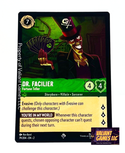 Disney Lorcana TCG Dr. Facilier Fortune Teller 79/204 Super Rare Non-Foil - Image 1
