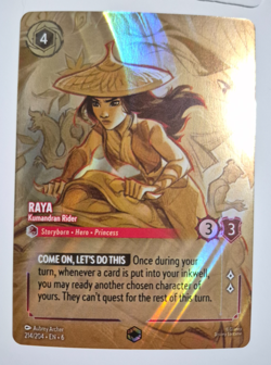 Disney Lorcana Azurite Sea Enchanted Raya Kumandran Rider English NM Rare - Image 2