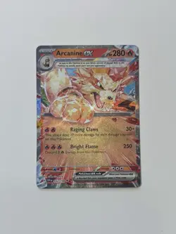 Pokemon TCG Arcanine EX Scarlet & Violet Base Set Holo Double Rare Card 032/198 - Image 1