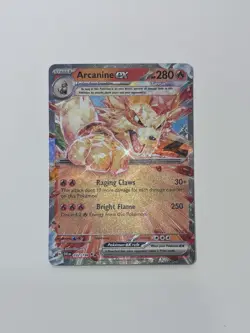 Pokemon TCG Arcanine EX Scarlet & Violet Base Set Holo Double Rare Card 032/198 - Image 2
