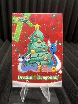 Dratini & Dragonair - Cracked Ice Holo - Christmas Card Database - Pokemon NM - Image 1