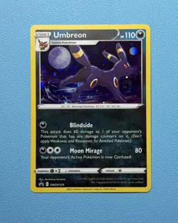 Umbreon with Swirl SWSH129 Black Star Promo Cosmos Holo Pokemon Card NM/M - Image 1