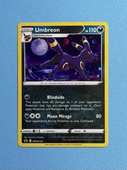 Umbreon with Swirl SWSH129 Black Star Promo Cosmos Holo Pokemon Card NM/M - Image 3