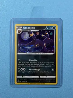 Umbreon with Swirl SWSH129 Black Star Promo Cosmos Holo Pokemon Card NM/M - Image 5