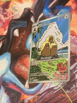 Pokemon TCG Surging Sparks Alolan Dugtrio Card 208/191 Illustration Rare Mint - Image 2