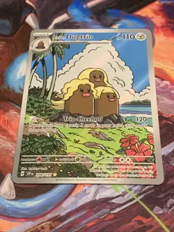 Pokemon TCG Surging Sparks Alolan Dugtrio Card 208/191 Illustration Rare Mint - Image 4