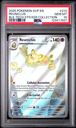 PSA 10 Reuniclus 212 Sv: Scarlet & Violet Promo Cards Black Bolt - Image 1