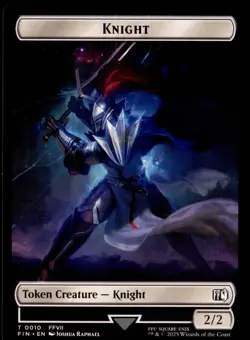 Hero (0002) // Knight Double-Sided Token #2 // 10 Final Fantasy NM - Image 1