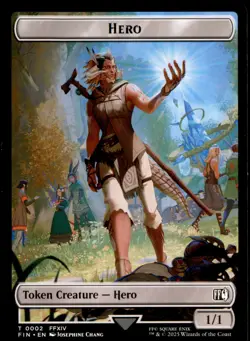 Hero (0002) // Knight Double-Sided Token #2 // 10 Final Fantasy NM - Image 2