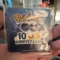 Pokemon GO 10th Anniversary Pikachu CCG Commemorative Coin Gold/Blue Metal - Image 2