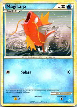 Magikarp (#12) 12/30 HGSS Trainer Kit: Gyarados & Raichu Common Pokemon - Image 1