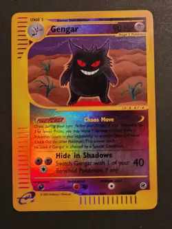 Gengar Reverse Holo Foil 48/165 2002 Pokemon Expedition Rare NM/VLP - Image 2