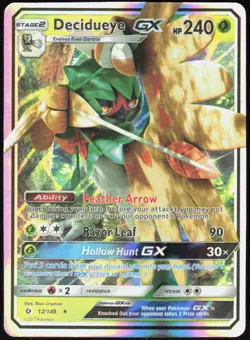 Decidueye GX 12/149 Holo Ultra Rare SM Base Set Pokemon Holo Lightly Played - Image 1