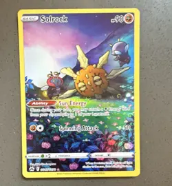 Pokemon TCG Solrock GG15/GG70 Ultra Rare Full Art Holo Crown Zenith 90 HP EN - Image 1