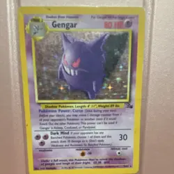 Gengar 5/62 Fossil Holo Rare 80 HP Psychic Stage 2 Ken Sugimori 1999 ENG - Image 1