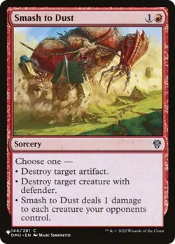 Smash to Dust - Near Mint MTG The List - Image 1