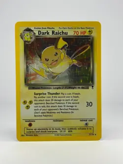 Pokemon TCG – Dark Raichu 7/110 Holo Legendary Collection LP - Image 2