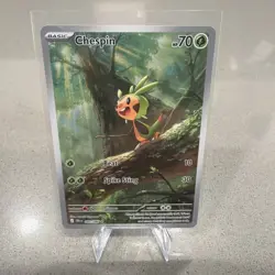 Pokemon Chespin 087/086 Me04: Chaos Rising Illustration Rare NM - Image 1