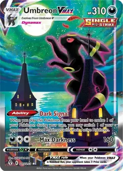 (Moonbreon) 2021 Pokemon SWSH Evolving Skies Umbreon VMAX #215/203 Alt Art NM-LP - Image 1