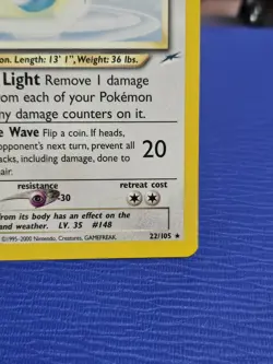 2000 POKEMON Light Dragonair Neo Destiny 22/105 NM/M - Image 5