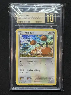 USA Seller Pokemon Doduo Trading Card Game Classic Holo 013/034 CGC Pristine 10 - Image 1