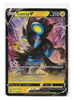 Luxray V 050/189 Holo V Rare Astral Radiance Pokemon Near Mint - Image 1