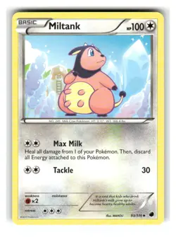 Miltank 93/116 Uncommon Plasma Freeze Pokemon Moderately Played - Image 1