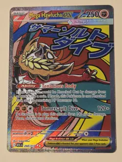 Mega Hawlucha ex 268/217 Mega Attack Rare Ascended Heroes Pokemon TCG NM - Image 1