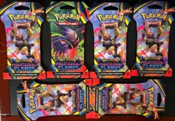 LOT OF 6 - Pokemon TCG Phantasmal Flames Sleeved Booster Packs - NEW, SEALED - Image 1