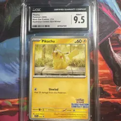 Pokemon Pikachu illustrator contest 2024 Black Star Promo CGC 9.5 - Image 1