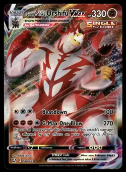 Single Strike Urshifu VMAX 086/163 Holo VMAX Rare Battle Styles Pokemon NM - Image 1