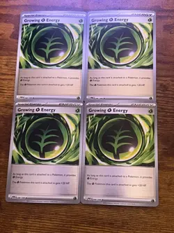 4x Growing Grass Energy 086/088 - ME03: Perfect Order (ME03) Pokemon Playset x4 - Image 1