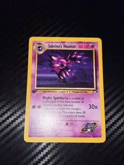 MP Sabrina's Haunter 058/132 Gym Heroes Regular Pokemon Vintage TCG - Image 1