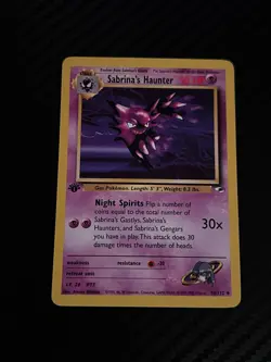 MP Sabrina's Haunter 058/132 Gym Heroes Regular Pokemon Vintage TCG - Image 2