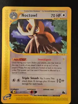 Pokemon TCG Noctowl 40 Skyridge Mint Near Mint (non-holo) - Image 1