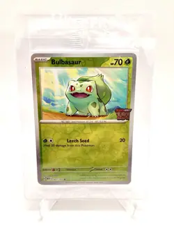 Bulbasaur Pokemon TCG Scarlet & Violet 151 Best Buy Stamped Promo 001/165 SEALED - Image 1