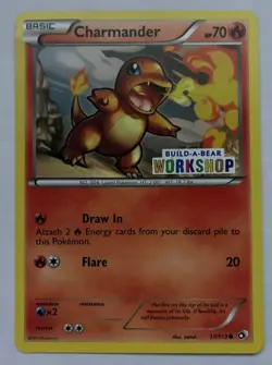 Pokemon TCG: Charmander Build-A-Bear Workshop Exclusive 017/113 - Image 1